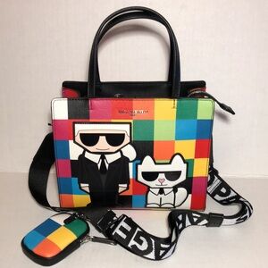 KARL LAGERFELD Colorful Tote Bag NWT